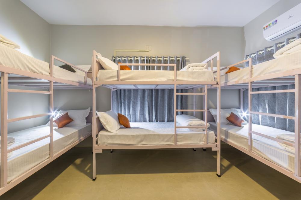 Bunk Beds in Dorms 6 Bed Female Dorm