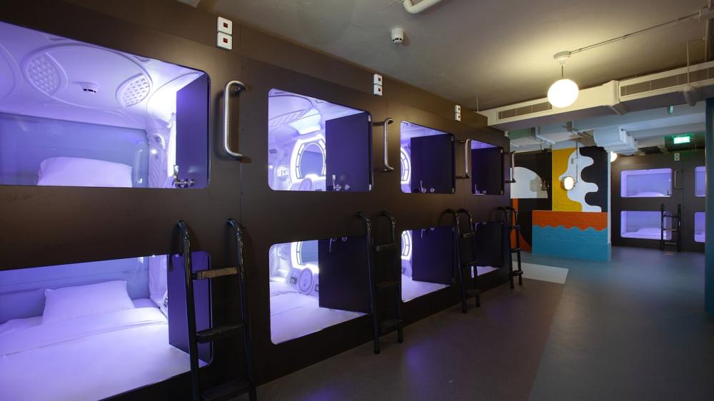 Single Pod with shared bathroom